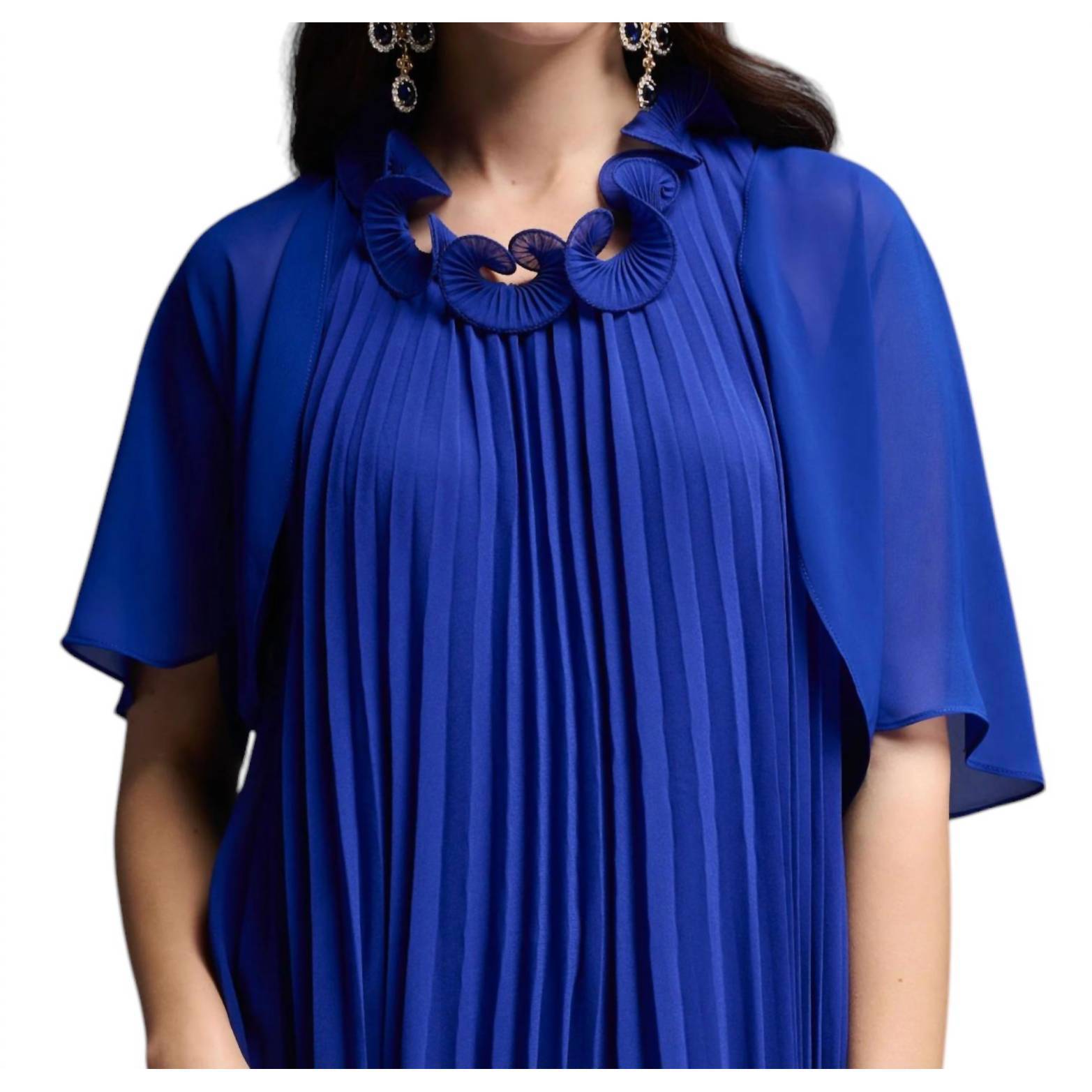 New Joseph Ribkoff Sheer Bolero Jacket In Royal Sapphire